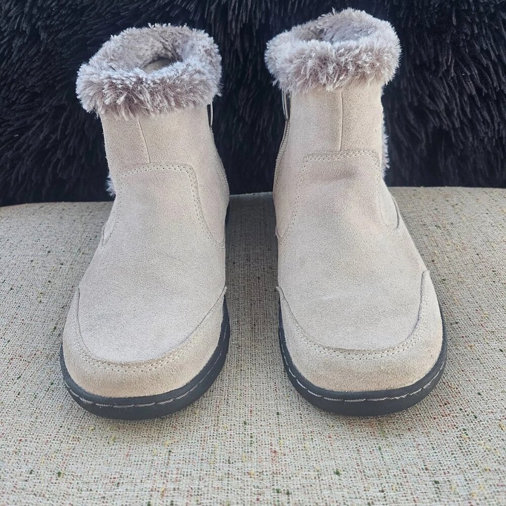 Khombu Women Boots High Top Faux Fur Leather and Man Made Upper Size 7M - Picture 3 of 11